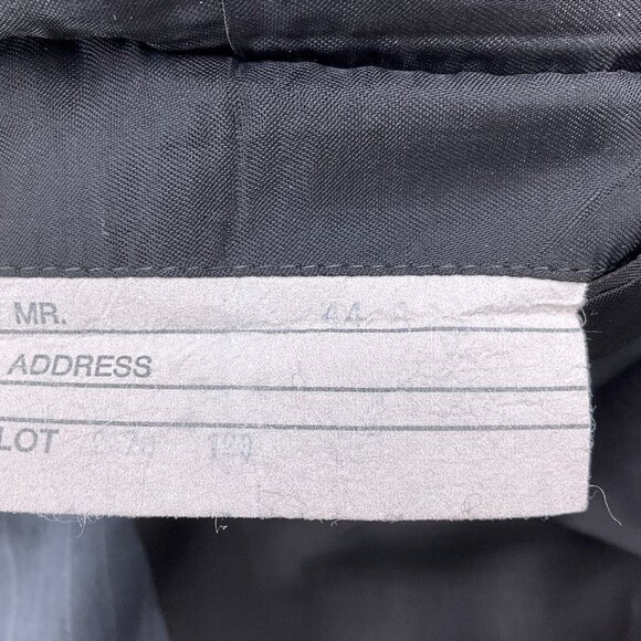 Macys Design Studio Suit Men 44 35Wx28L Gray Stripe Classic‎ Career Wool USA - Picture 9 of 16